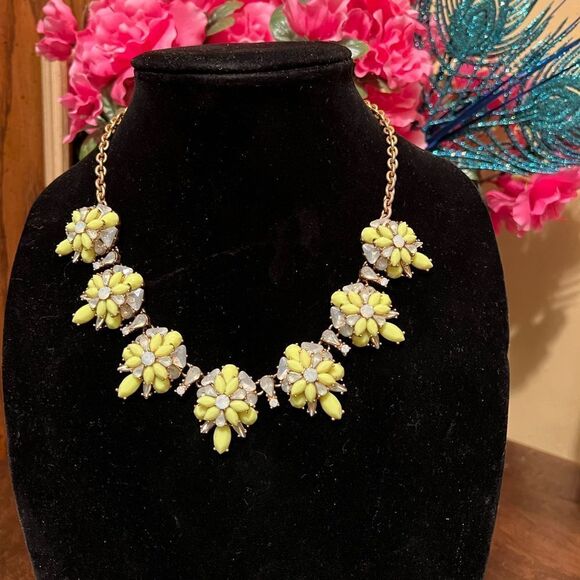 J. Crew Neon Statement Necklace - Picture 1 of 3